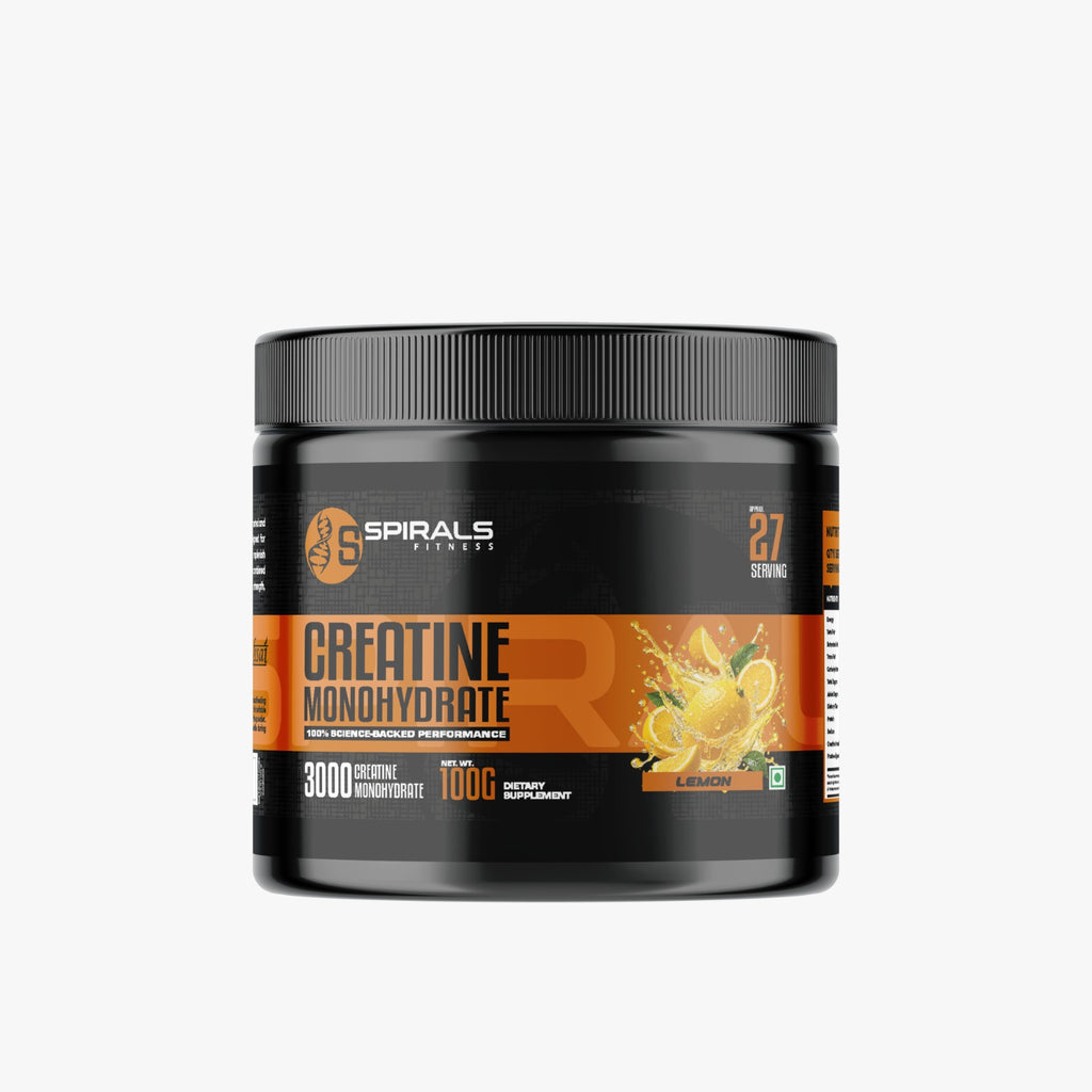 Spirals Fitness Creatine Monohydrate – Lemon 100g